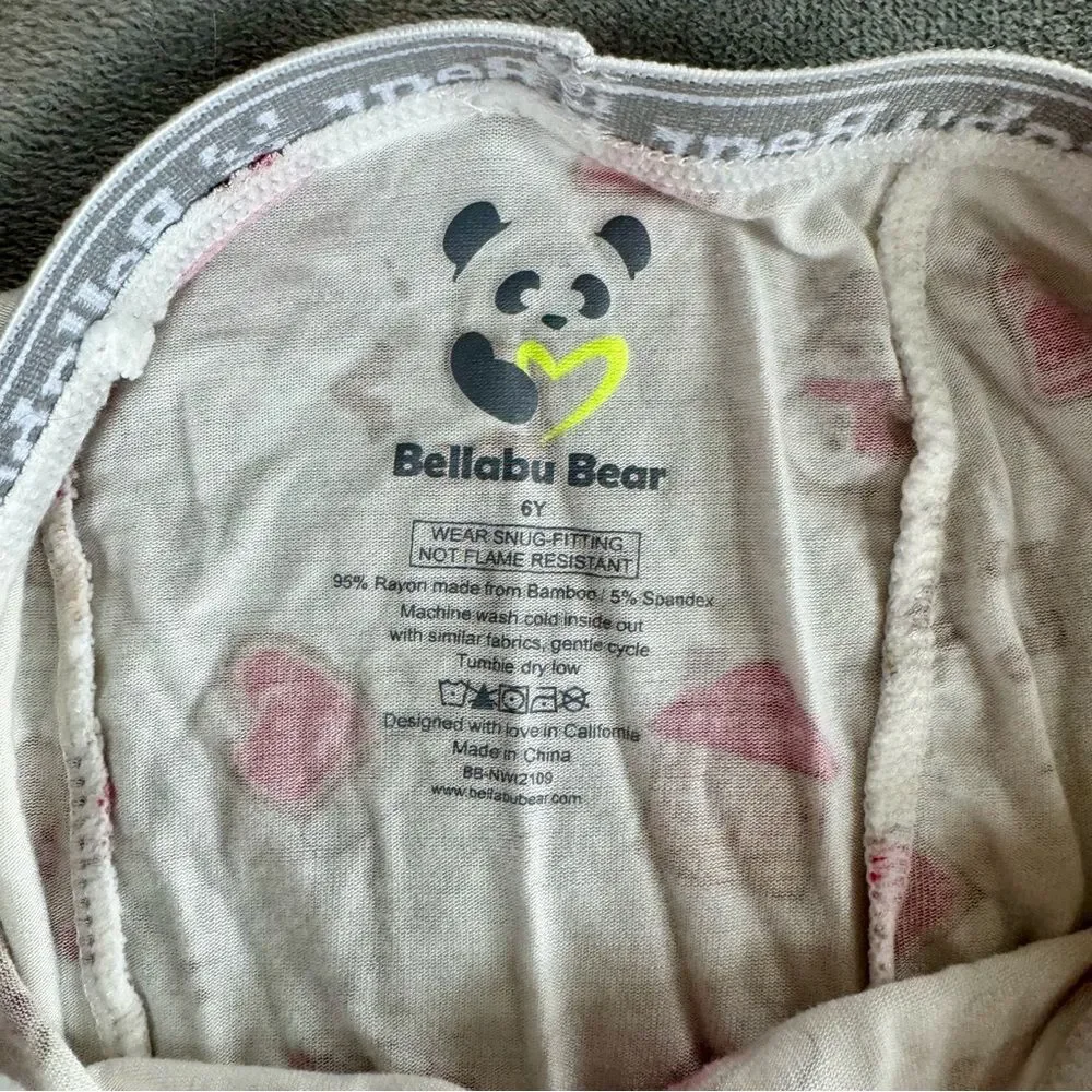 Bellabu Bear Christmas Holiday Bamboo Pajama Set | 6Y